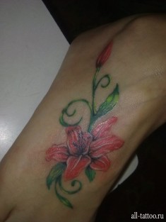 Мой идеальный цветочек на ноге — татуировка мечты